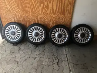 Fiat 500e vinterhjul med nye Continental vinterdæk