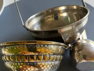 Vase og 2 skåle retro