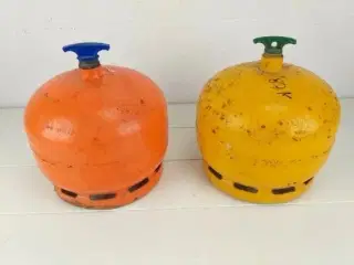 2 stk. små Camping gasflaske