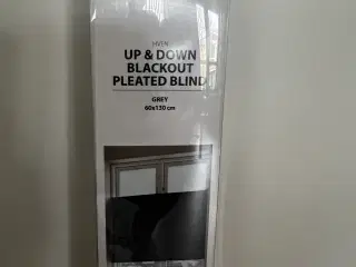 Ny up og Down  blackout pleated blind Grey 60 * 13