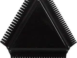 Trekantet gummispartler 9 cm - Sort, til kreative projekter