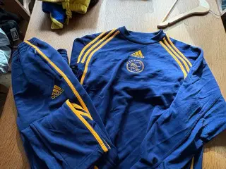 👟 Adidas tracksuit – Str. XL – Blå/gul klassiker!
