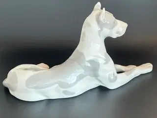 Vintage hundefigur af porcelæn fra USSR