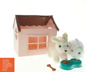 Hundehus med hunde og tilbehør fra Our Generation (str. 25 x 17 x 26 cm)
