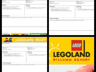 3 Legolands billetter 