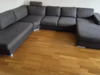 Dejlig stor U-sofa