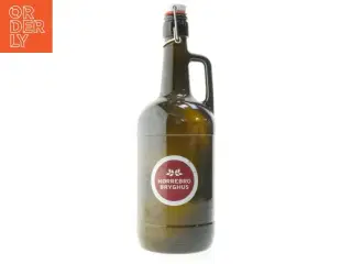 Stor Nørrebro Bryghus ølflaske med patentlukning (str. 37 cm)