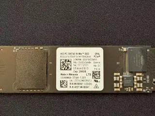 256 GB Western Digital NVMe SSD Gen4.