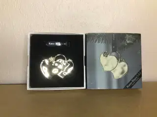 Juleornament. Foirsølvede hjerter.