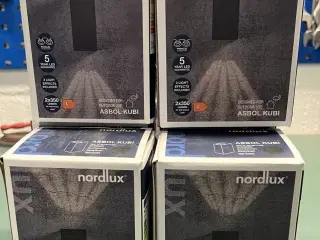 Nordlux Asbol Kubi væglampe i sort 6. stk.