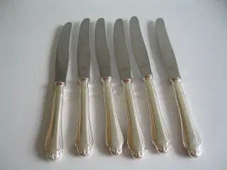 6  Wilkens sølvplet knive 22 cm mønsternavn ukendt