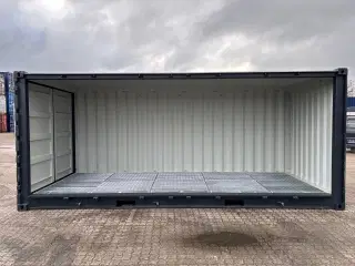 20 fods Miljøcontainer med sidedørsåbning.