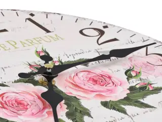 Vægur vintagestil blomst 30 cm
