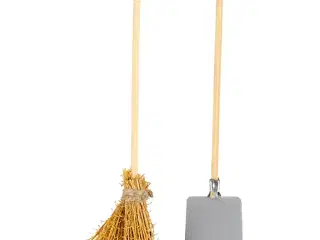 Skovl og kost, L: 11 cm, 1 pk.