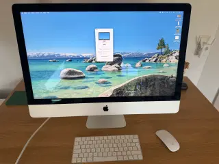 iMac 27" inkl. trådløs keyboard og mus.
