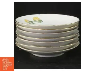 Porcelænsunderkopper med erantismotiv fra B&G (str. Ø 13,5 cm)