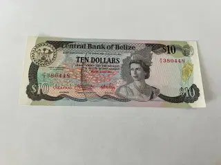 10 Dollars Belize 1983