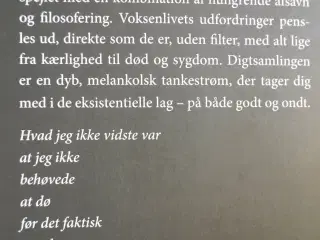 melankolsk monolog, af tina rask med dedikation, g