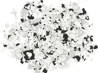 Terrazzoflager, sort, 90g/ 1 ds.