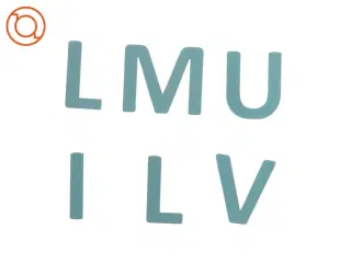 Træbogstaver med klister (6 stk) (str. 8,5 cm)