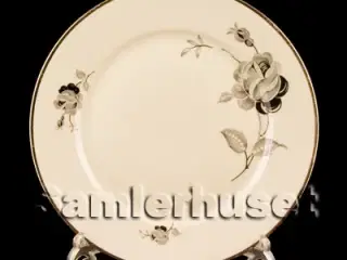 Sort Rose Tallerken Flad 24½ cm.