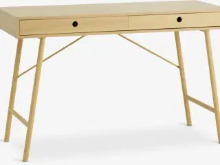Skrivebord LINDVED 48x120 2 skuffer natur egefarve