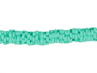 Lerperle, diam. 5-6 mm, hulstr. 2 mm, grøn, 145stk./ 1 pk.