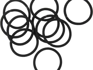 Sorte hårelastikker 45 mm - 10 stk. til kreative projekter