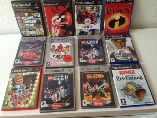 PlayStation2 sælges med spil