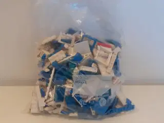LEGO 500 stk blå & hvide klods (Fra 70´er & 80´er)