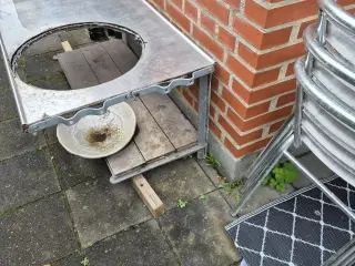 Stålbord til 57 cm kuglegrill