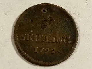 1/4 skilling 1799 Sverige
