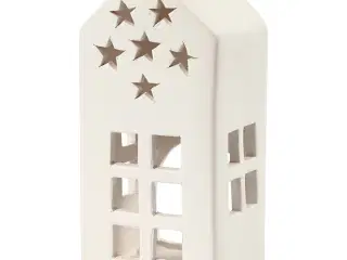 Elegant Hvid Fyrfadsstage i Terrakotta - 8 stk.