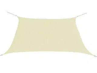 Solsejl oxford-stof firkantet 2 x 2 m cremefarvet