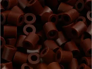 Brune Rørperler 5x5 mm - 1100 stk. til Kreativitet