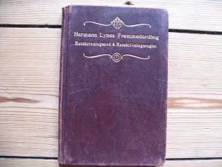 Hermann Lynes Fremmedordbog, fra 1924