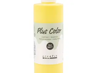 Plus Color Hobbymaling, primær gul, 250ml/ 1 fl.