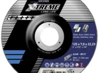 Slibeskive 125x7,0x22 x-treme