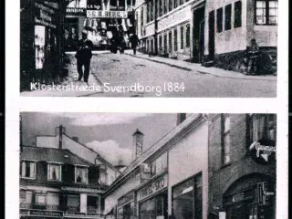 Klosterstræde Svendborg 1884 - Klosterstræde Svendborg 1934 - Andersen & Lachmann 70167 - Ubrugt