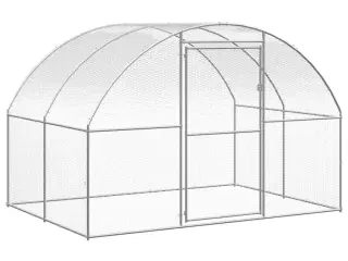 Hønsehus 3x2x2 m galvaniseret stål