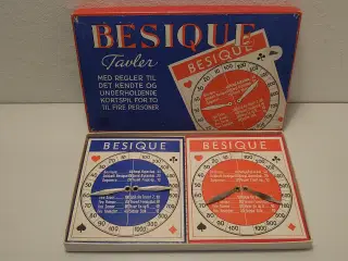 Besique tavler og spilleregler.Udg. Pahico ca 1950