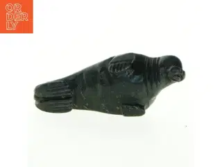 Grønlandica. Stenfigur af sæl (str. 9 cm)