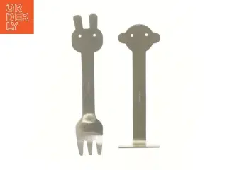 Børnebestik sæt med sjove motiver (str. 15 cm)