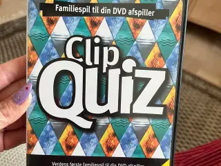 Clip quiz -spil til DVD-afspiller 