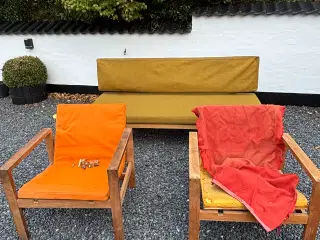 Sofagruppe i egetræ