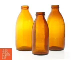Tre glasflasker (str. 22 cm. og. 18 cm)