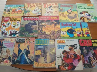 14 stk gamle seriemagasiner/tegneserier.