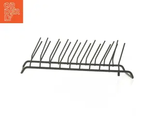 Sort tallerkenholder (str. 28x8,5 cm)