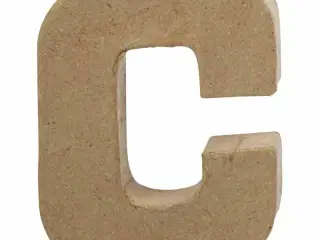 Bogstav, C, H: 10 cm, B: 7,5 cm, tykkelse 1,7 cm, 1 stk.