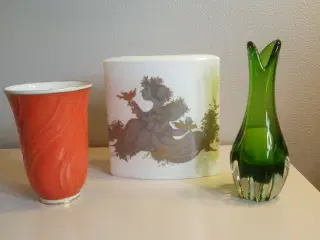 3 smukke gamle vaser